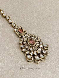 Antique Gold-Tone Kundan Necklace set