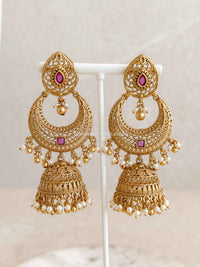 Temple Jhumka Earrings