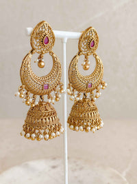Temple Jhumka Earrings