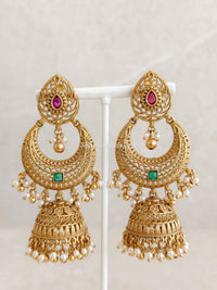 Temple Jhumka Earrings