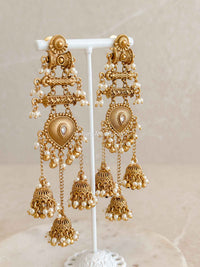 Multi Jhumka Statement Kashmiri Earrings
