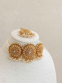 Pearly Mandala Choker set