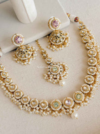 Nerisha Faux Kundan & Pastel Bangle Box Set