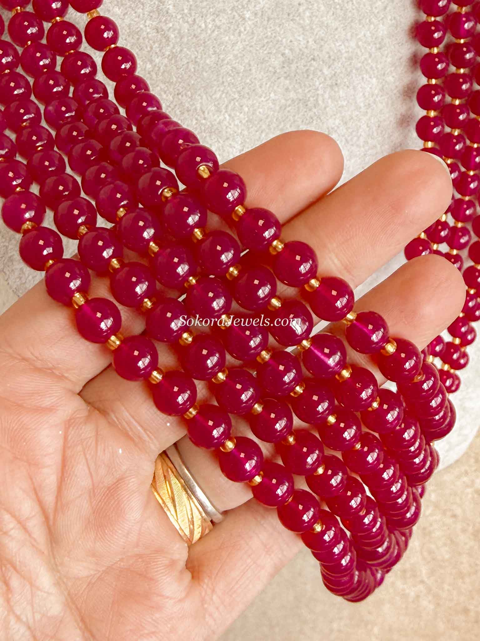 Ruby Mens Mala