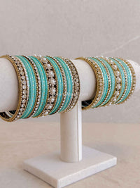 Light Turquoise Blue Bangle Set