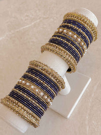 Navy Blue Bangles Set
