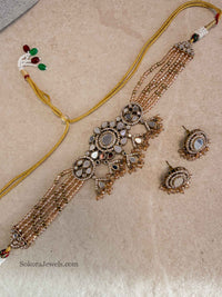 Lishba Mirrored Choker Set