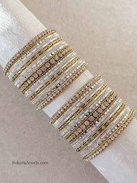 Small Moon Shimmer Bangle set