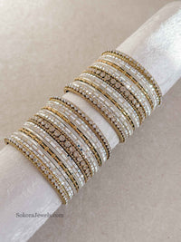 Small Moon Shimmer Bangle set