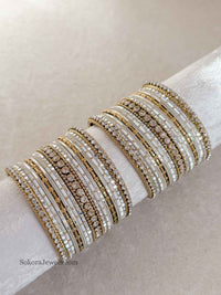 Small Moon Shimmer Bangle set