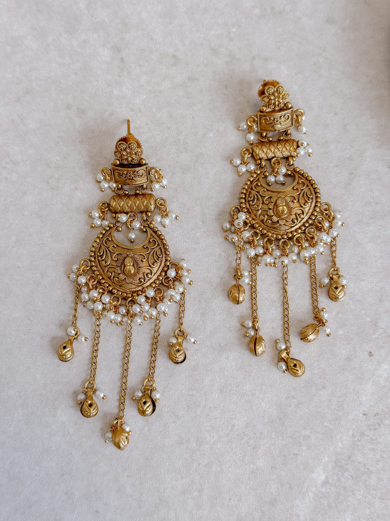 Multi Strand Statement Kashmiri Earrings