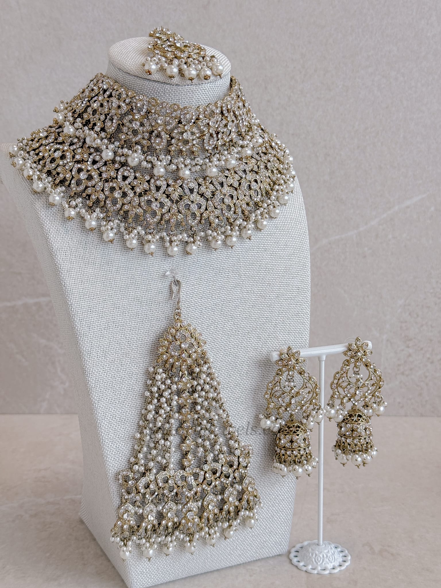 Zeba Bridal Set - Pearl
