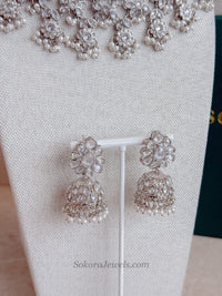 Tayyaba Bridal Jewellery Set - Silver