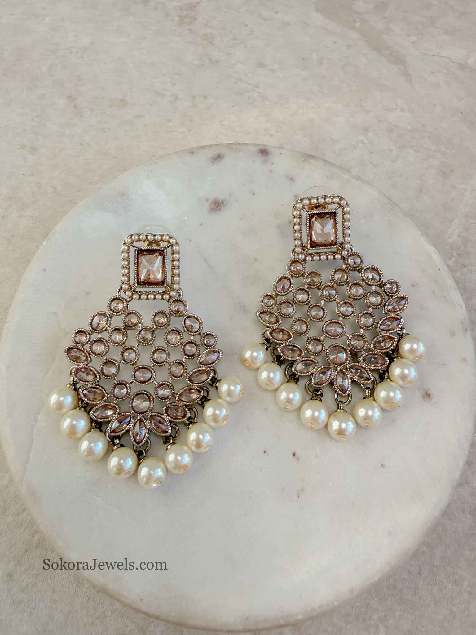 Jaari Antique Gold Earrings