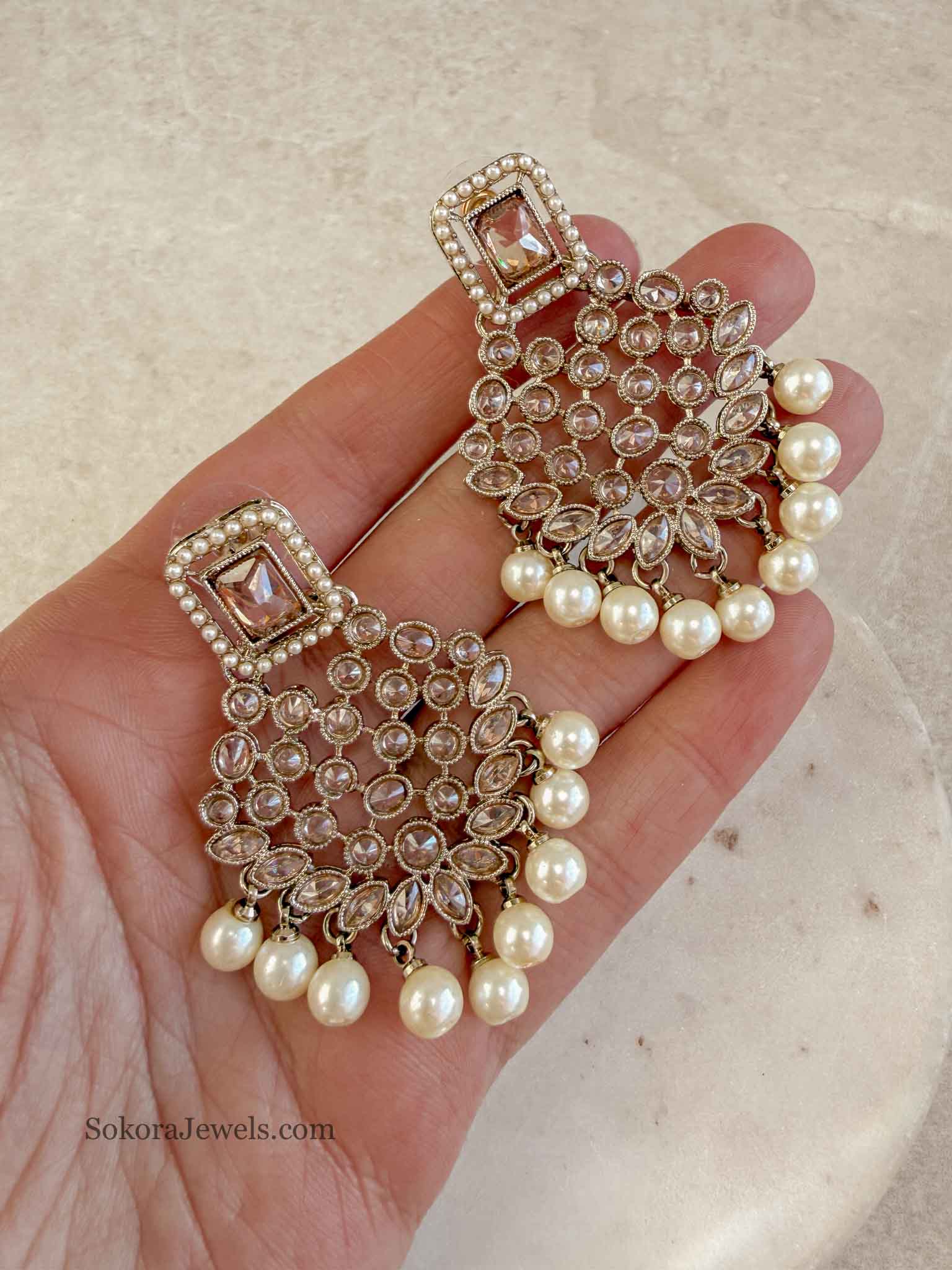 Jaari Antique Gold Earrings