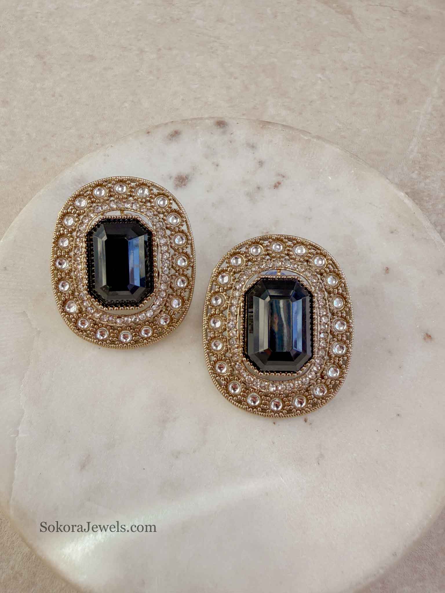 Green OverSized Studs