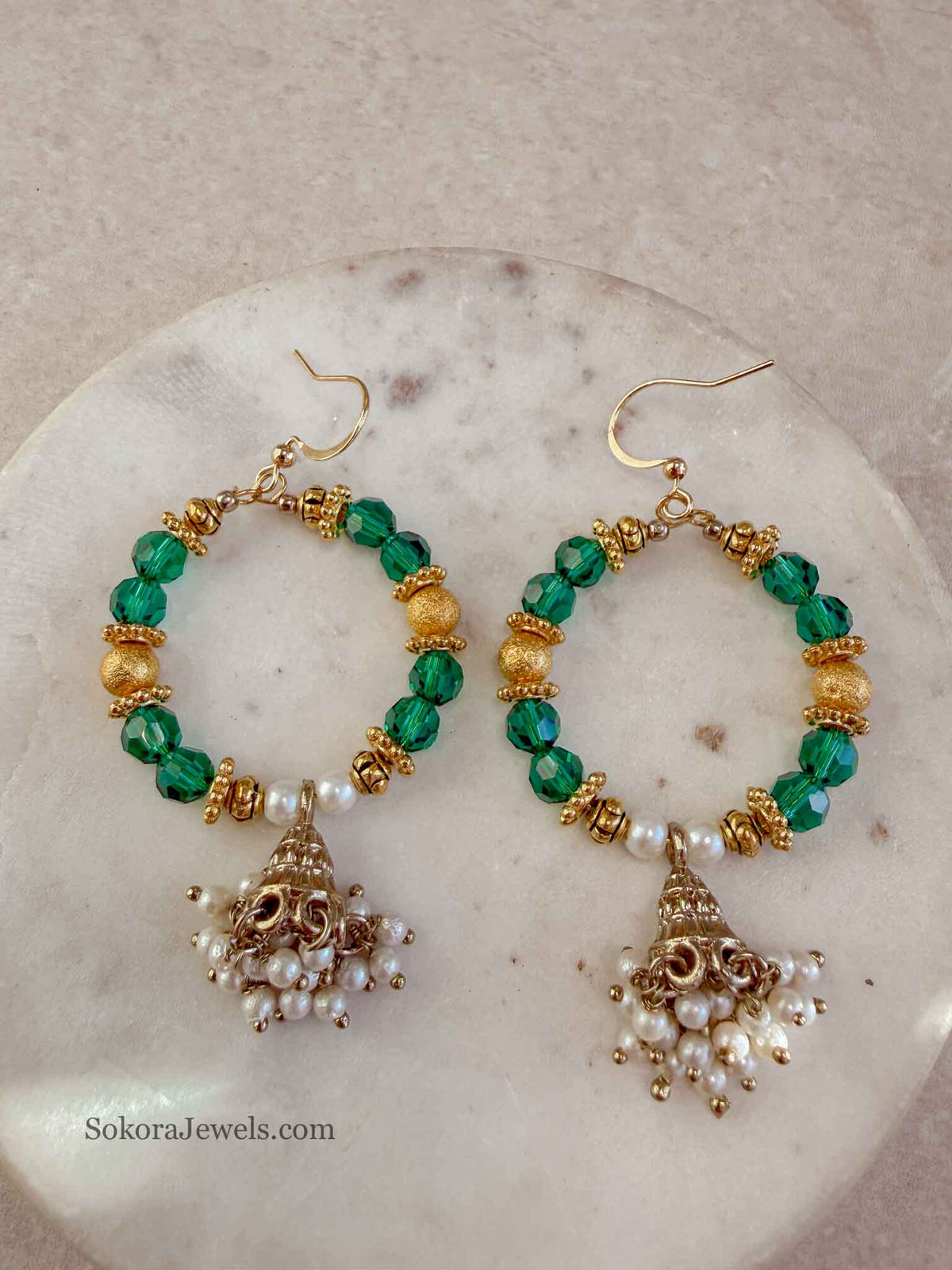 Teal Green Hoops