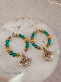 Teal Green Hoops