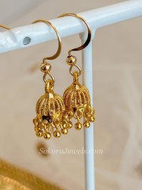 Micro Baby Bright Gold Jhumkas
