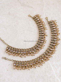 Pair of Antique Gold Anklets – Bridal Payal