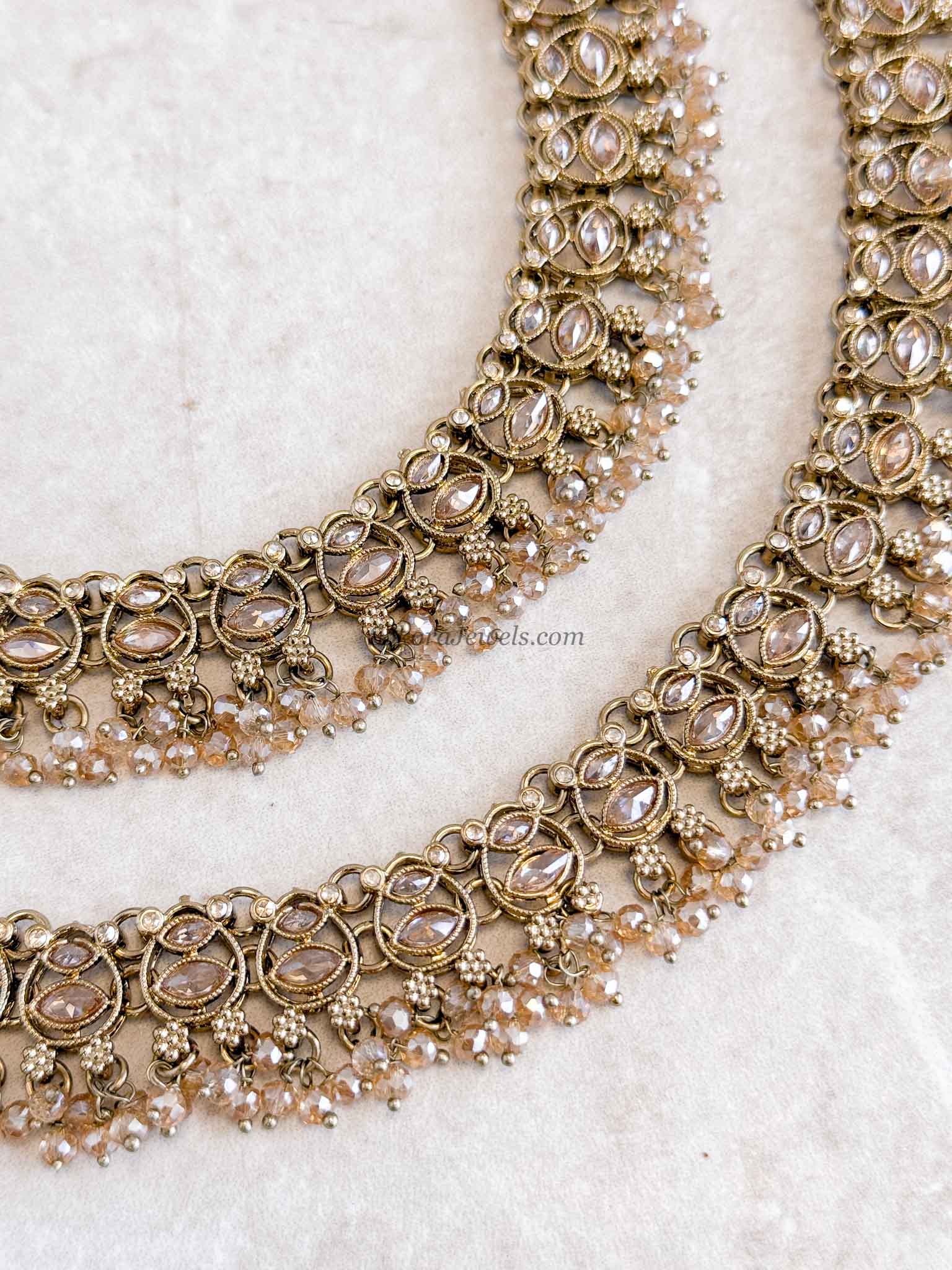 Pair of Antique Gold Anklets – Bridal Payal