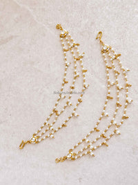Pearl & Kundan Gem chains