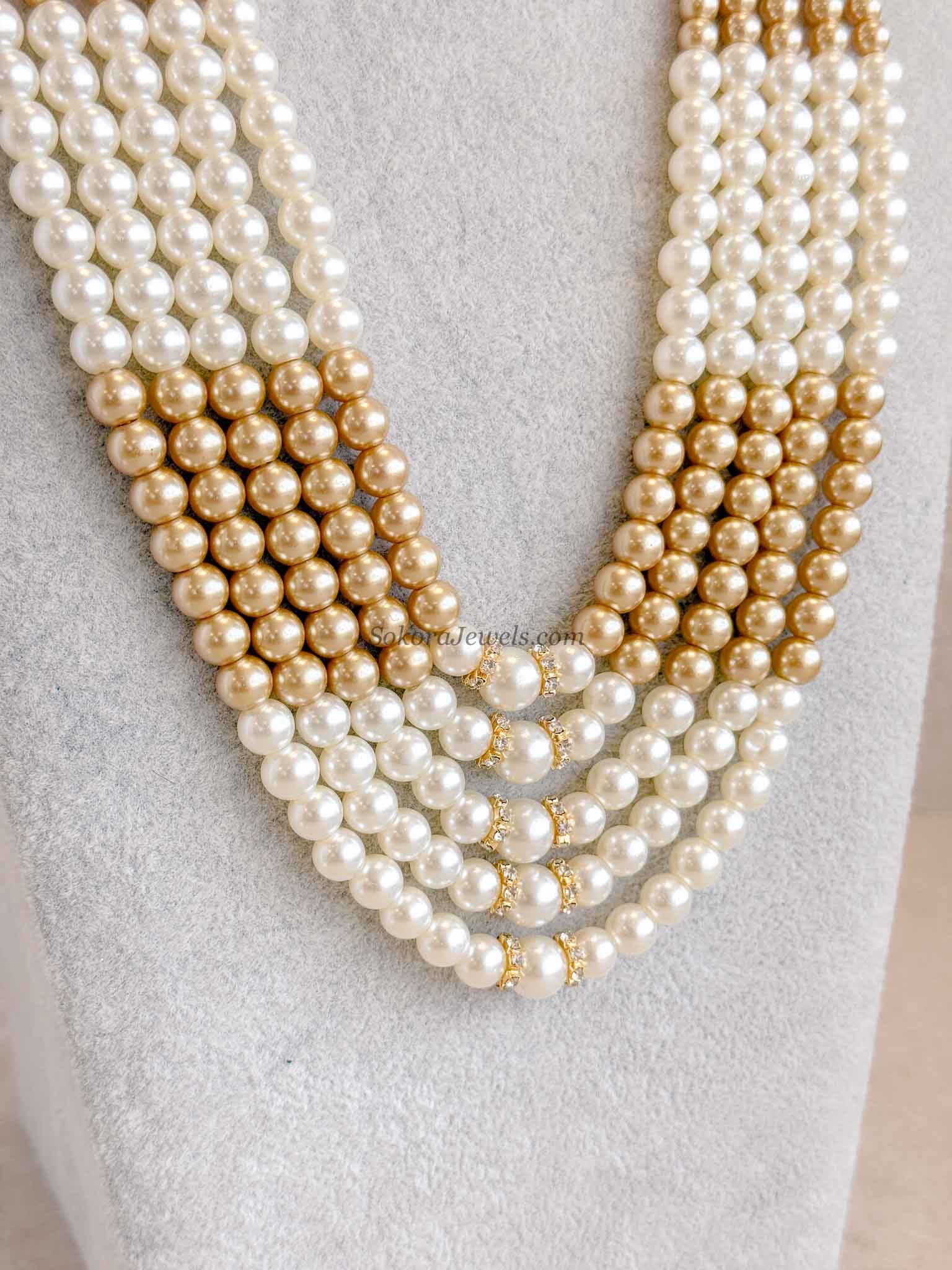Pearl & Bead Mens Mala