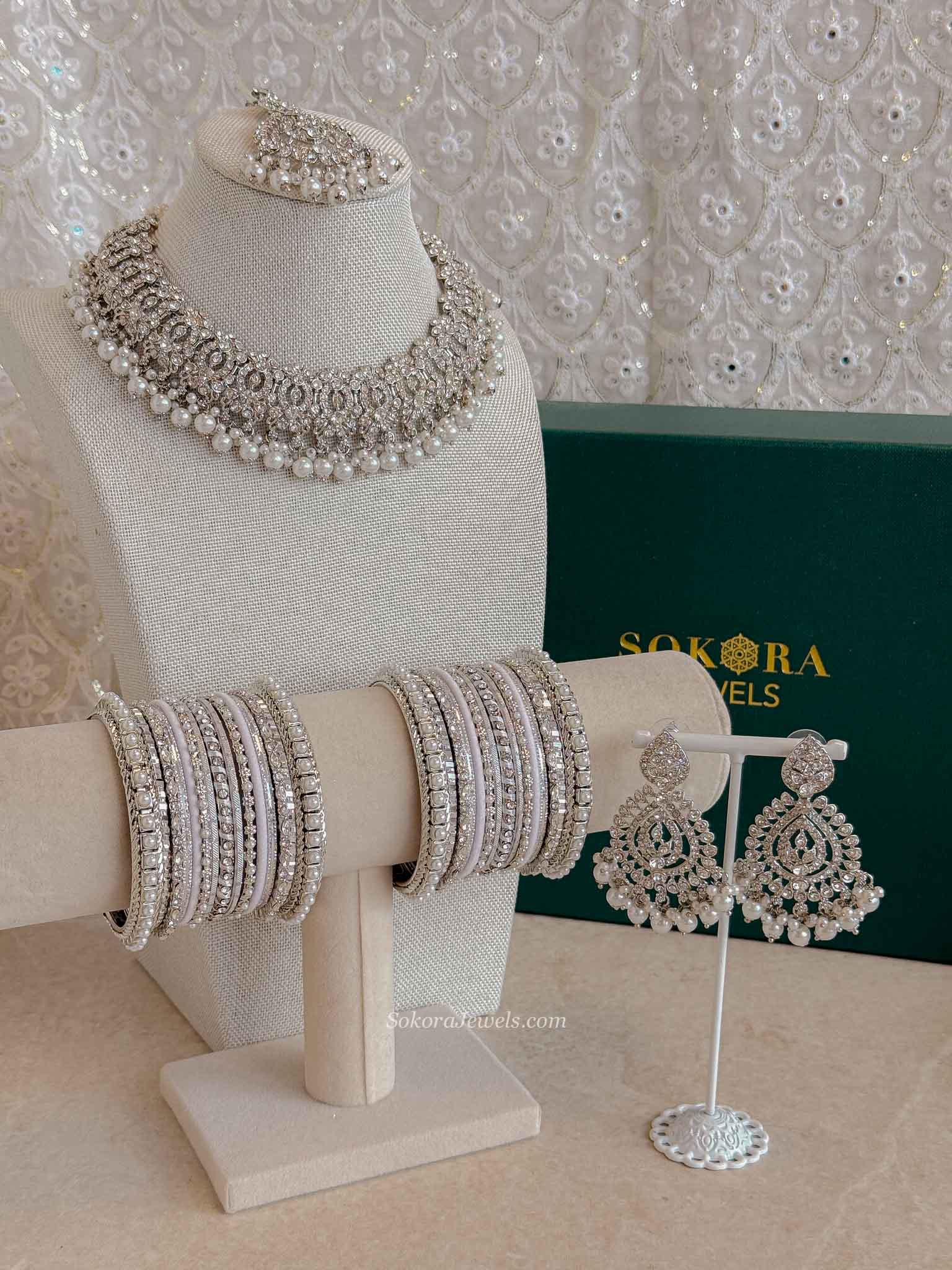Casey 4 Piece Jewelry Set Box - Silver