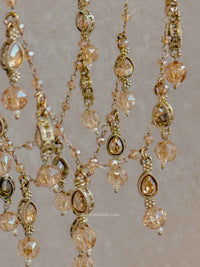 Connected Golden Droplet Bangle