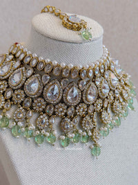 Shania Bridal Choker set - Mint