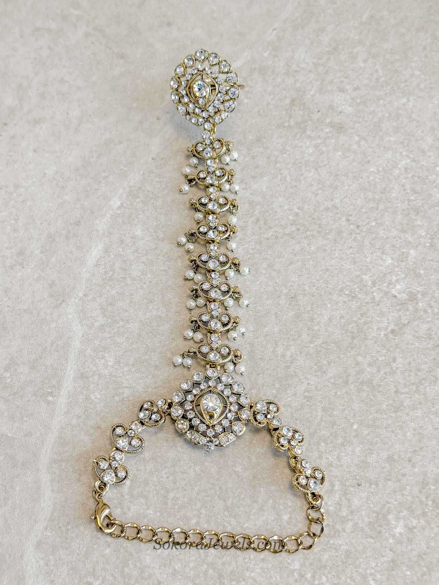 Tehmeena Hand harness - Pearl