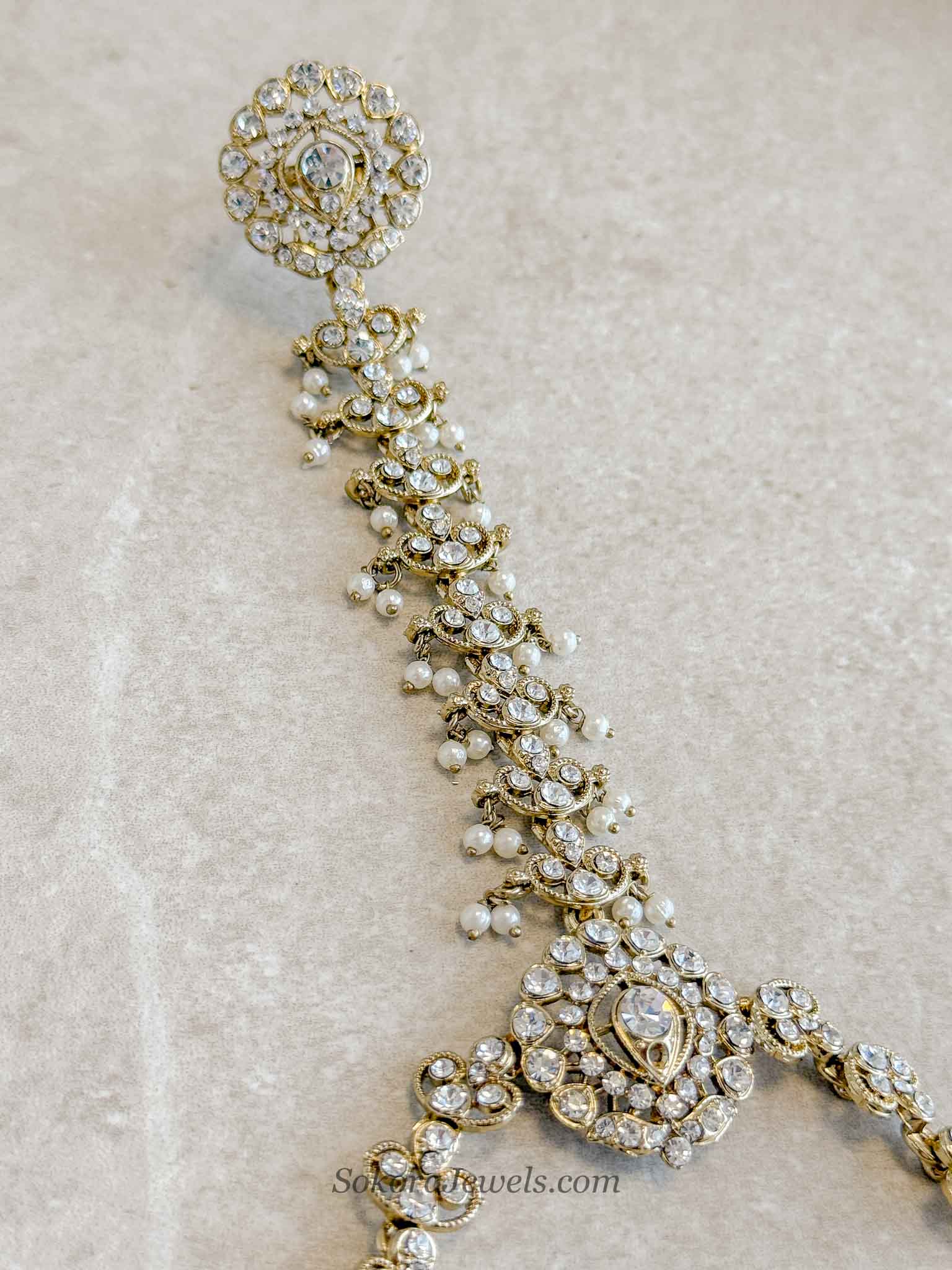 Tehmeena Hand harness - Pearl