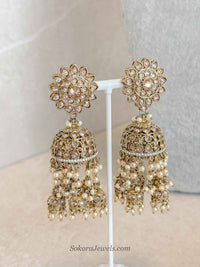 Tasselled Jhumka Charm Earrings