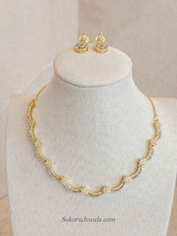 Floral Gold & Diamante Set
