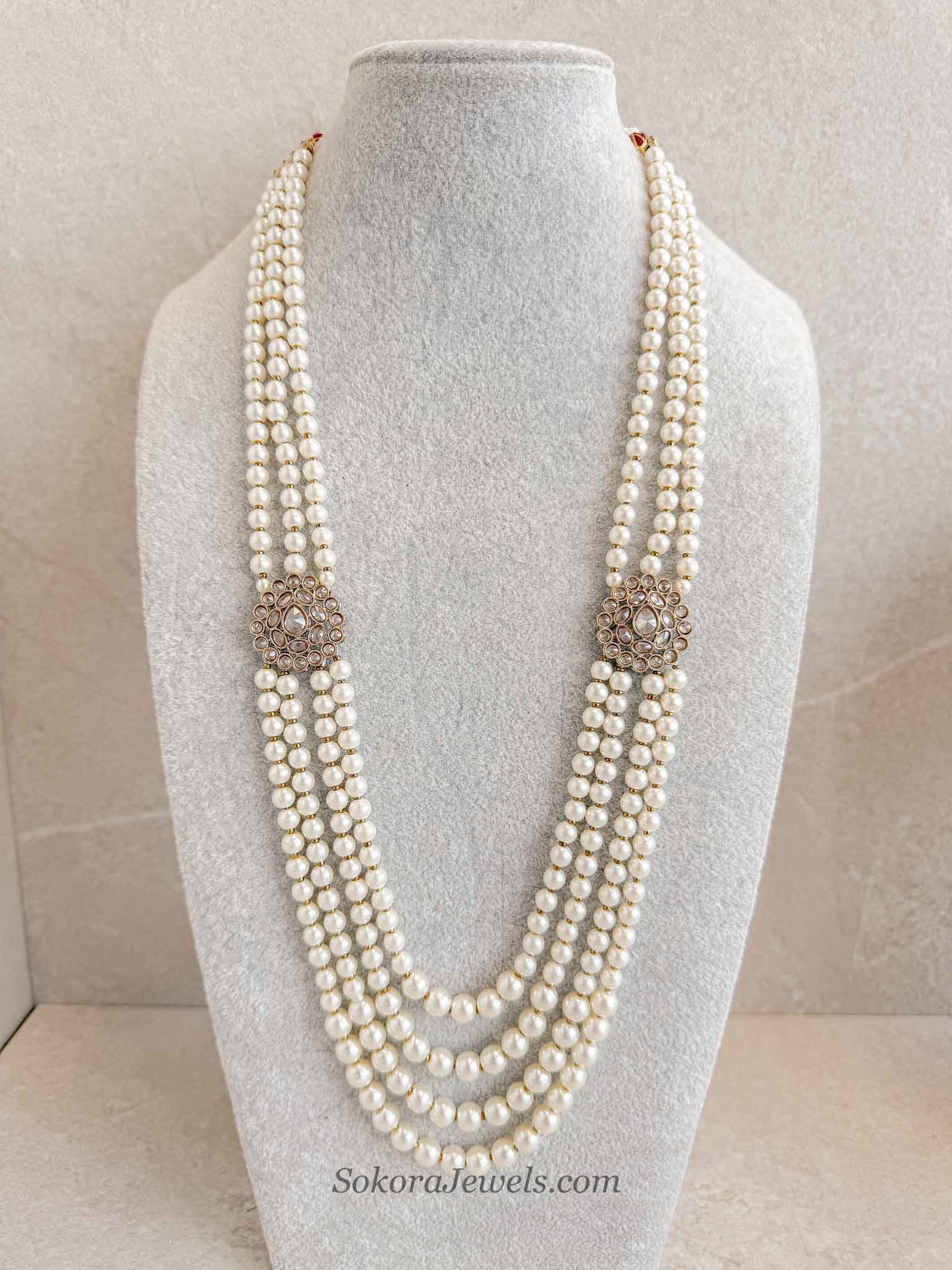 Golden Broach Detail Mens Mala