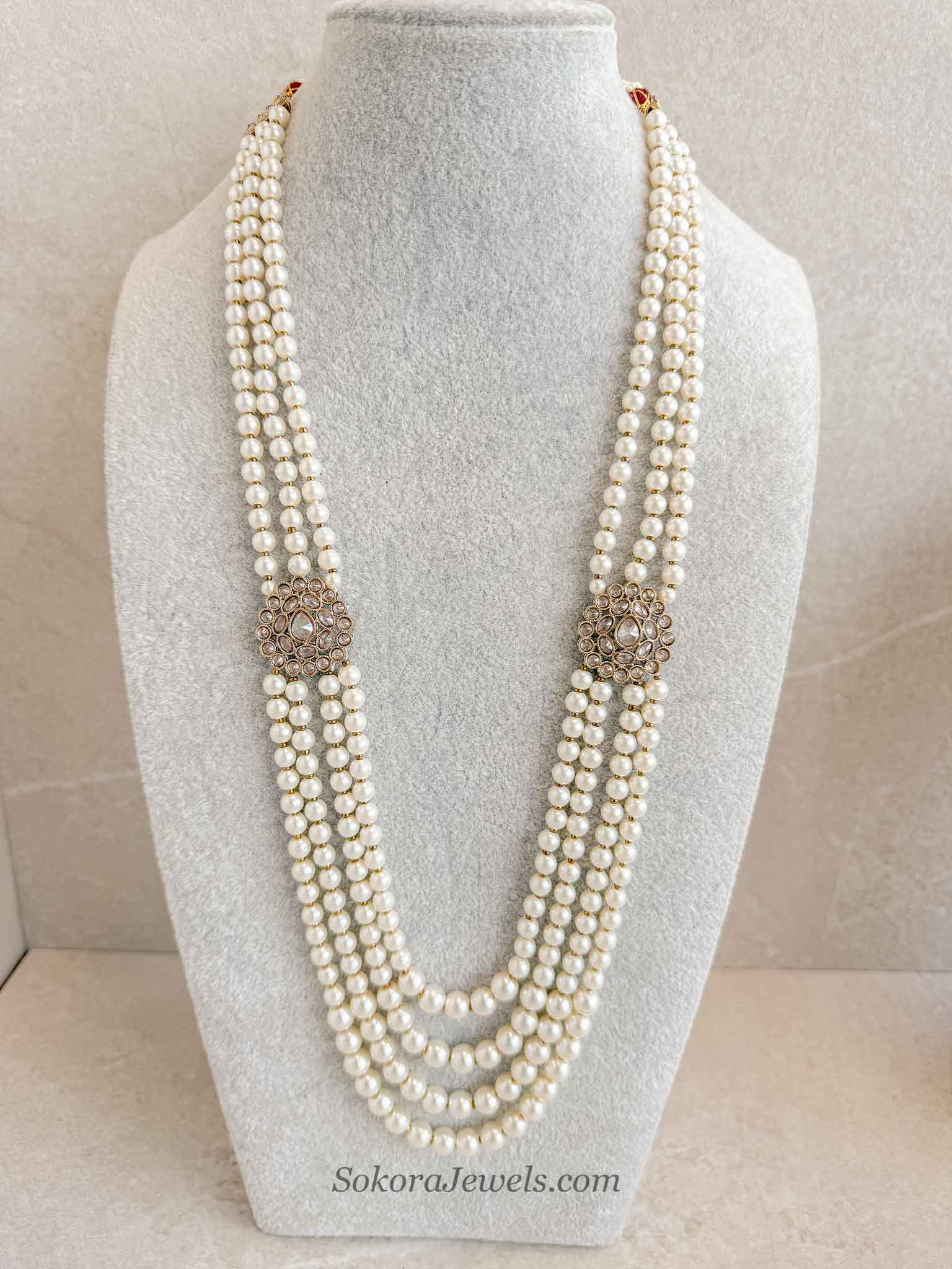Golden Broach Detail Mens Mala
