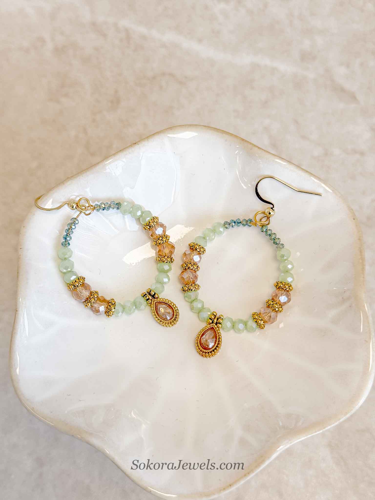 Small Mint Hoops