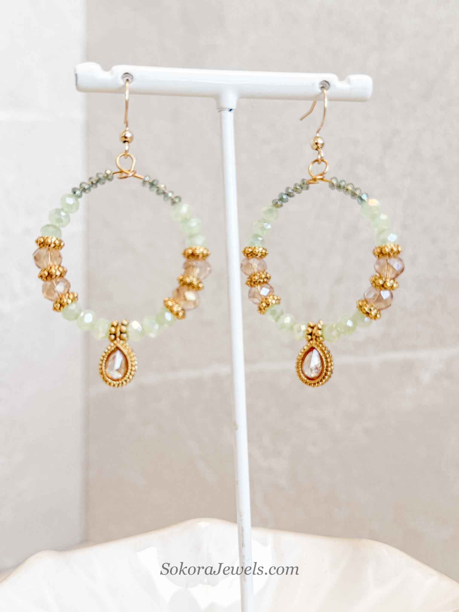 Small Mint Hoops