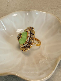 Diamond shape Gem Ring