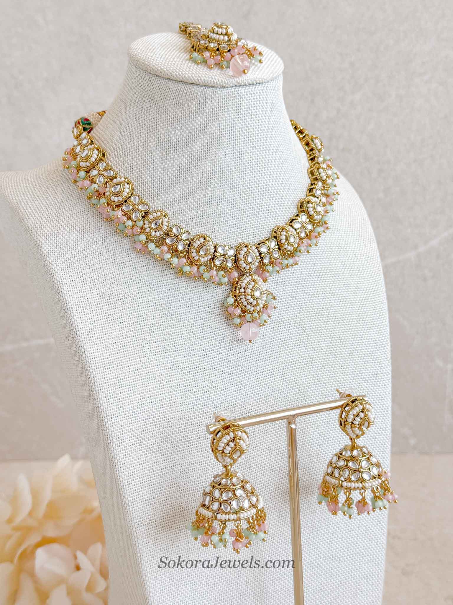 Pastel & Faux Kundan Set