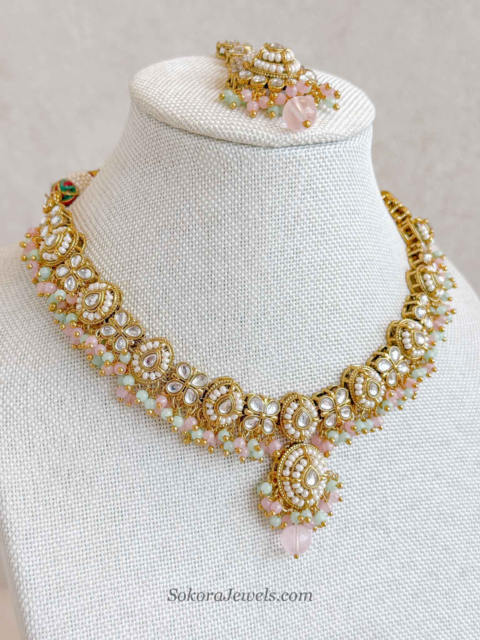 Pastel & Faux Kundan Set