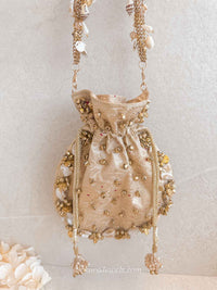 Ghungroo Bead Potli Bag -   5 Colour Options