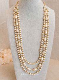 Champagne Pearl Bead Mens Mala