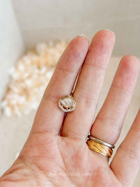 Rose Gold & Kundan Nose Pin - Slide type