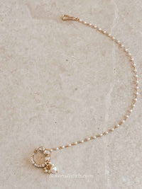 Small Kundan & Diamante Nose Ring - Slide Type