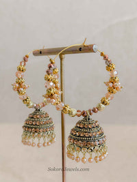 Mocha Jhumka Hoops