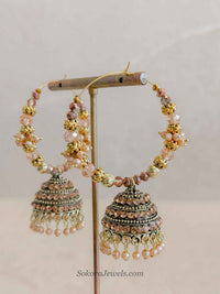 Mocha Jhumka Hoops