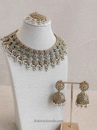 Jazbeen Necklace Set - Mint