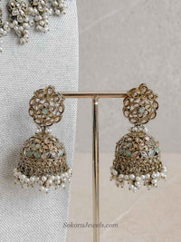 Jazbeen Necklace Set - Mint