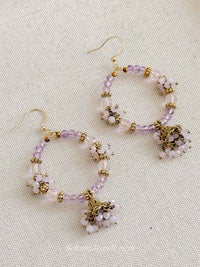 Lilac Hoop Earrings